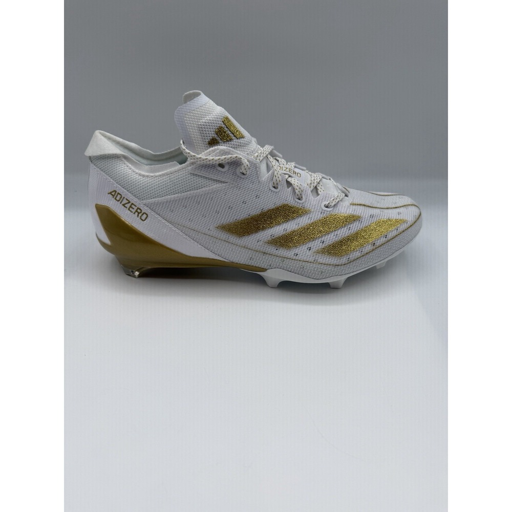 Adidas Adizero Electric Football Cleats,Men's 8.5,EU 42, White/Gold, IE4381,NWOB